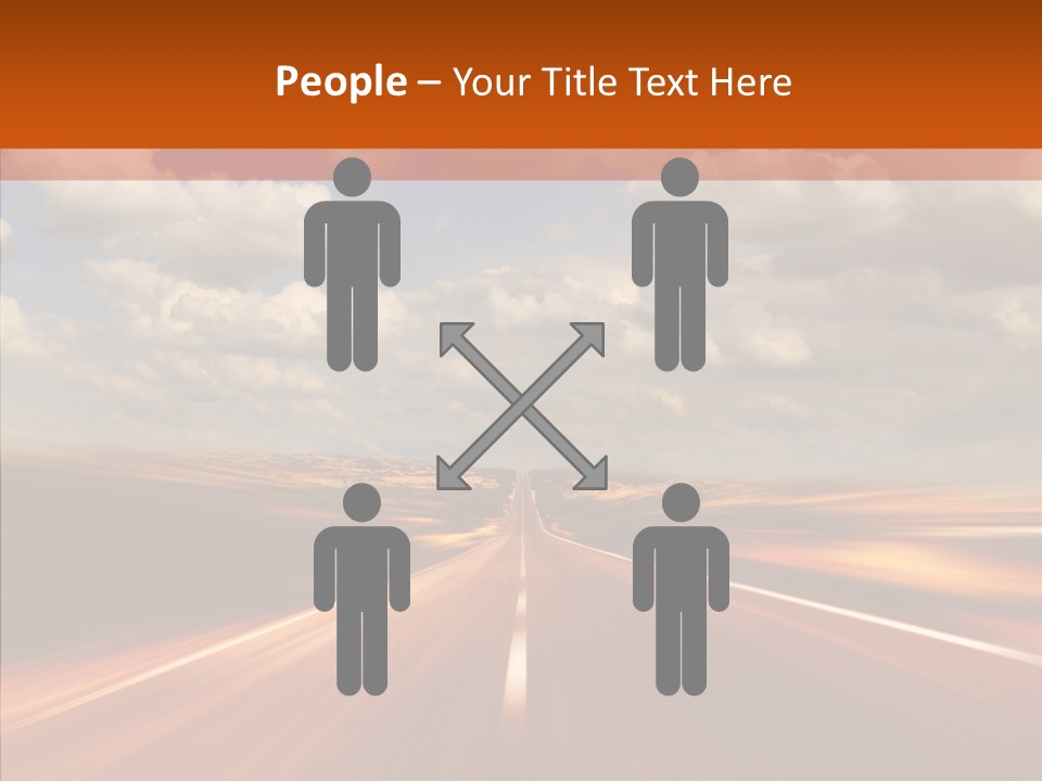 Landscape Horizon Automobile PowerPoint Template