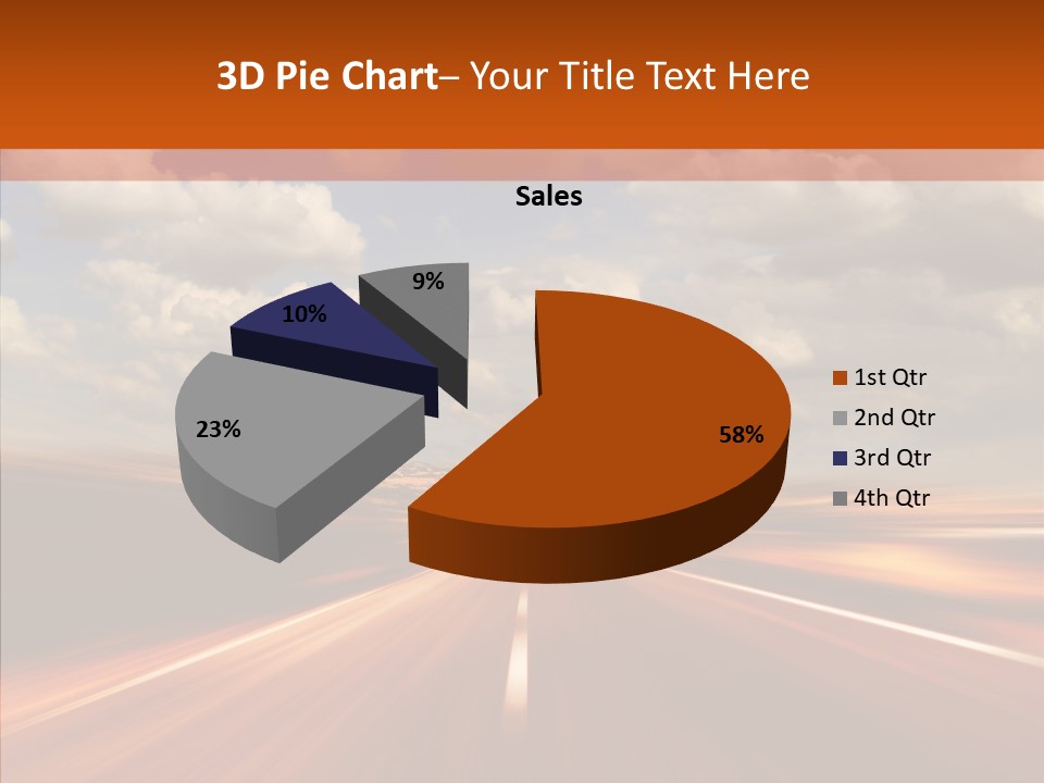 Landscape Horizon Automobile PowerPoint Template