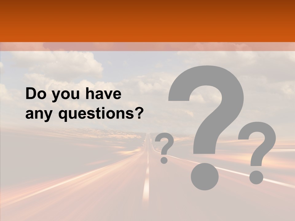 Landscape Horizon Automobile PowerPoint Template