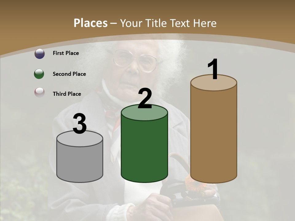 Woman Sadness Outdoors PowerPoint Template