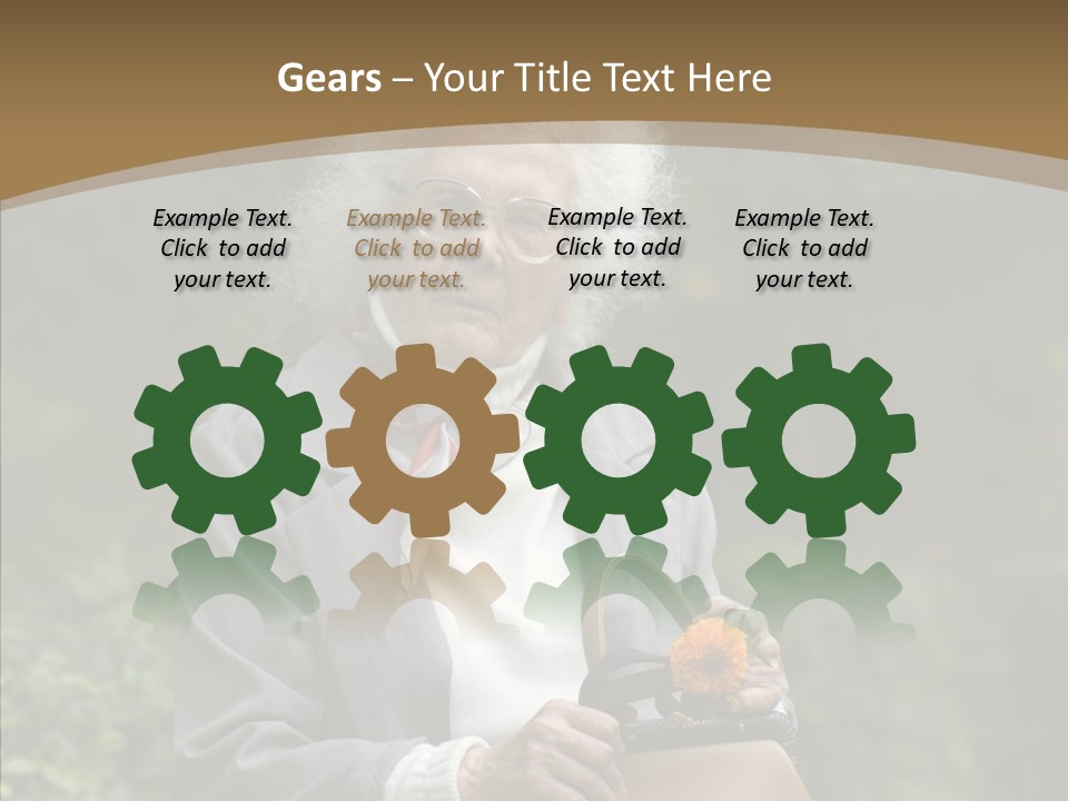 Woman Sadness Outdoors PowerPoint Template