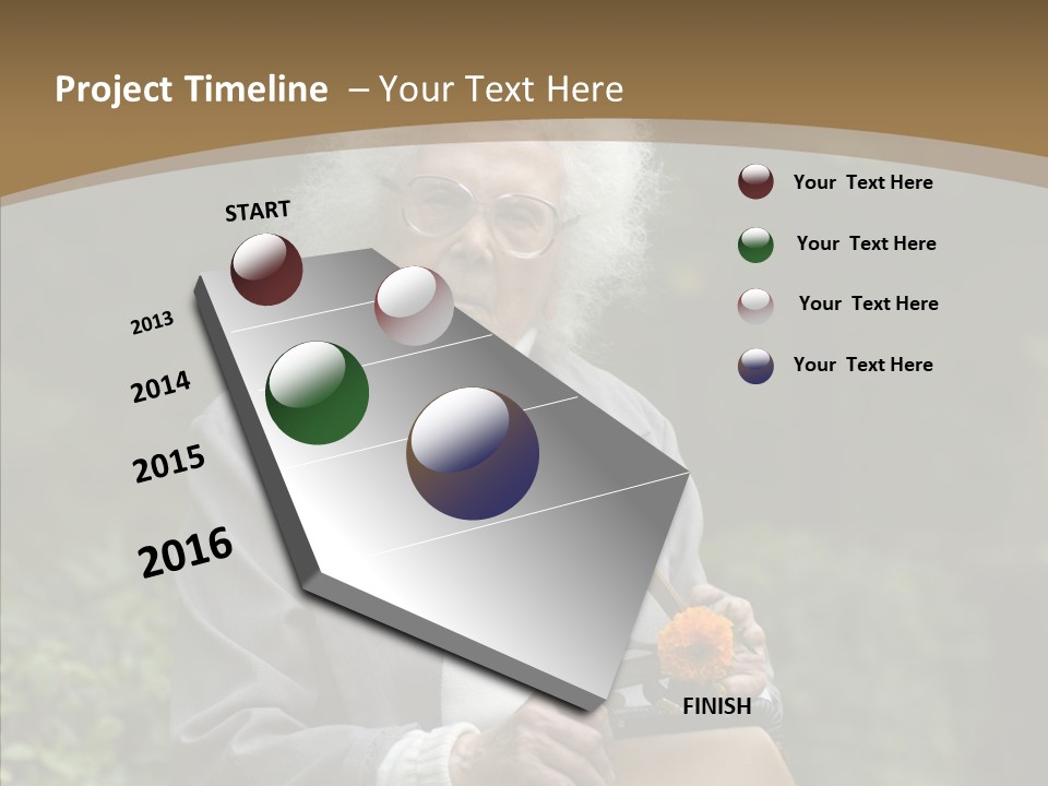 Woman Sadness Outdoors PowerPoint Template