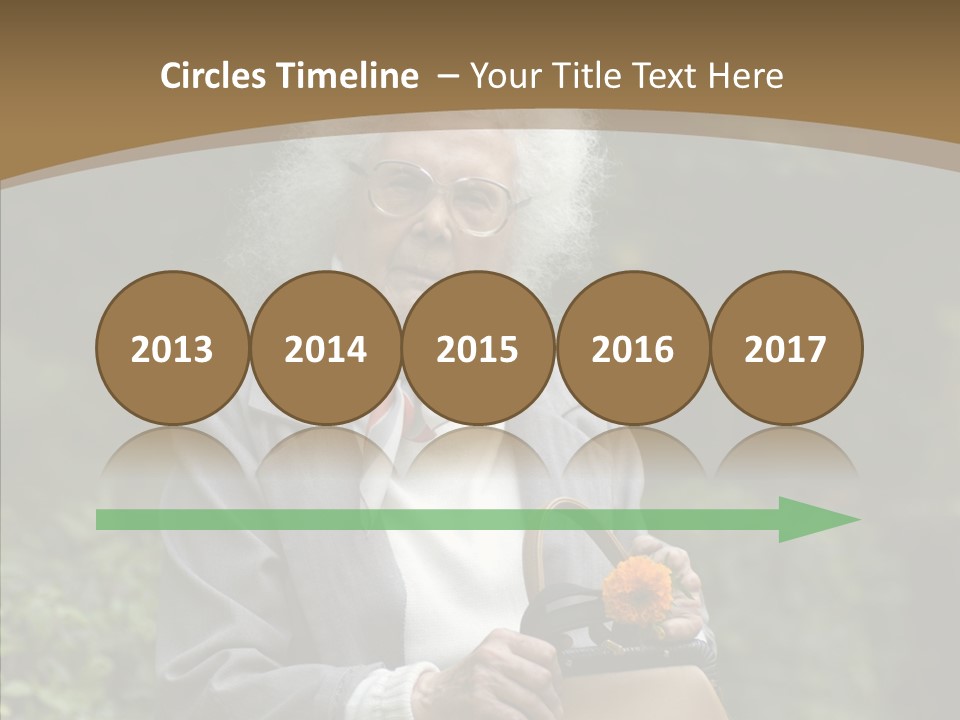 Woman Sadness Outdoors PowerPoint Template