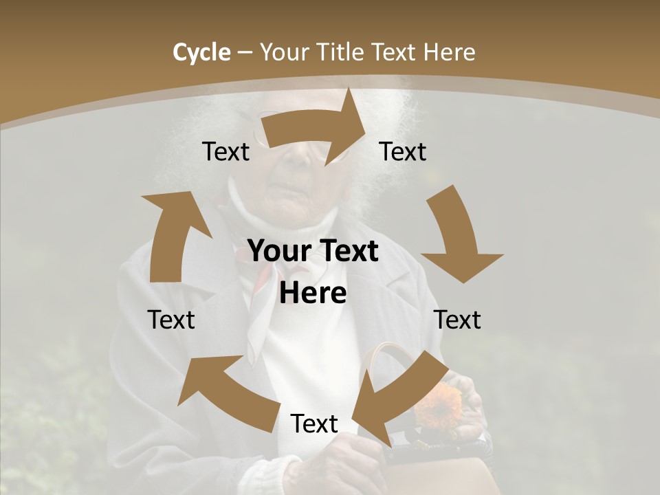 Woman Sadness Outdoors PowerPoint Template