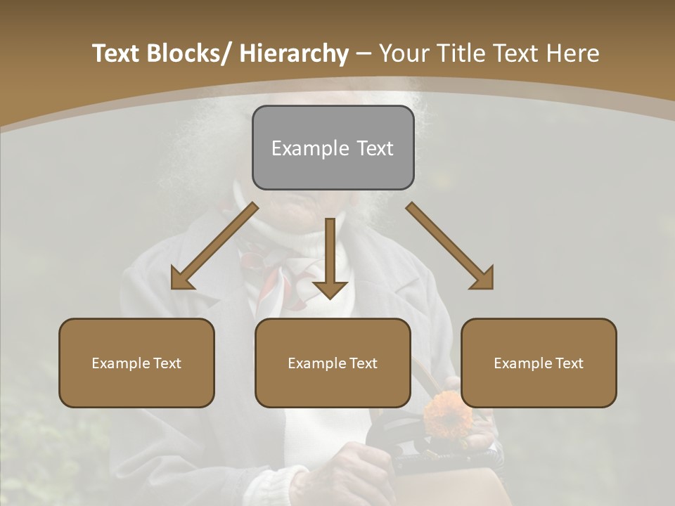 Woman Sadness Outdoors PowerPoint Template