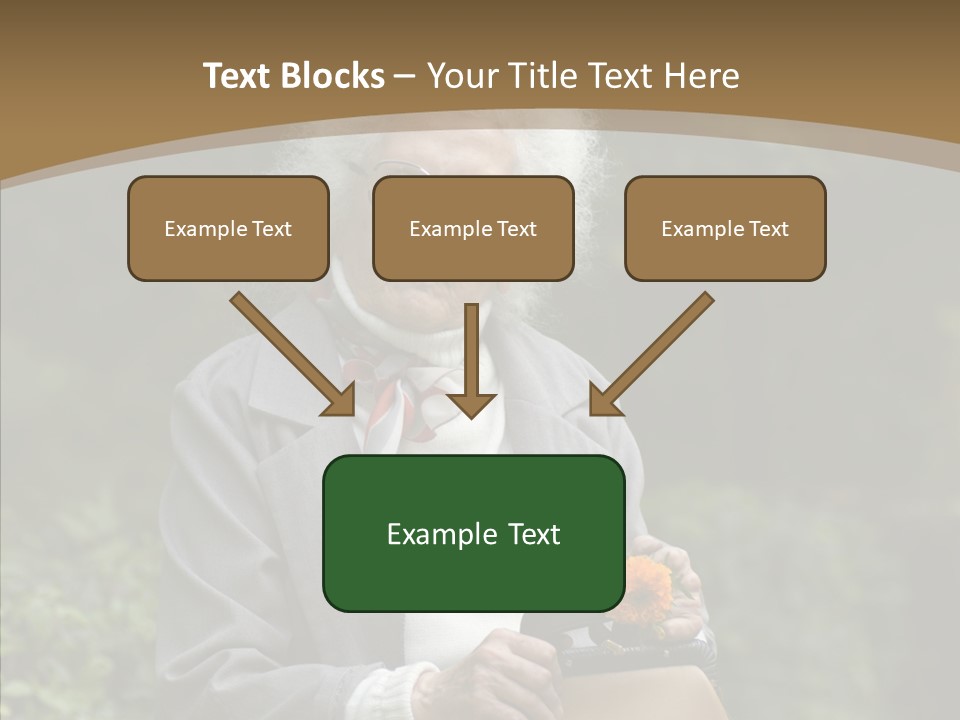 Woman Sadness Outdoors PowerPoint Template