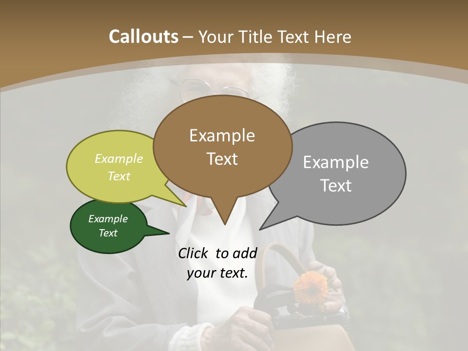 Woman Sadness Outdoors PowerPoint Template