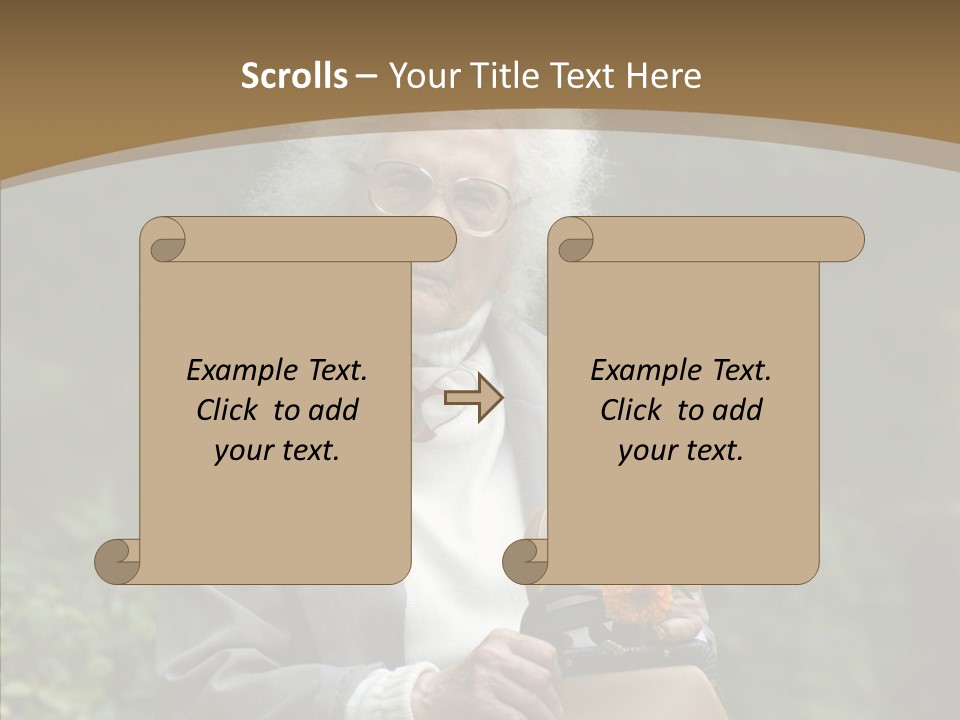 Woman Sadness Outdoors PowerPoint Template