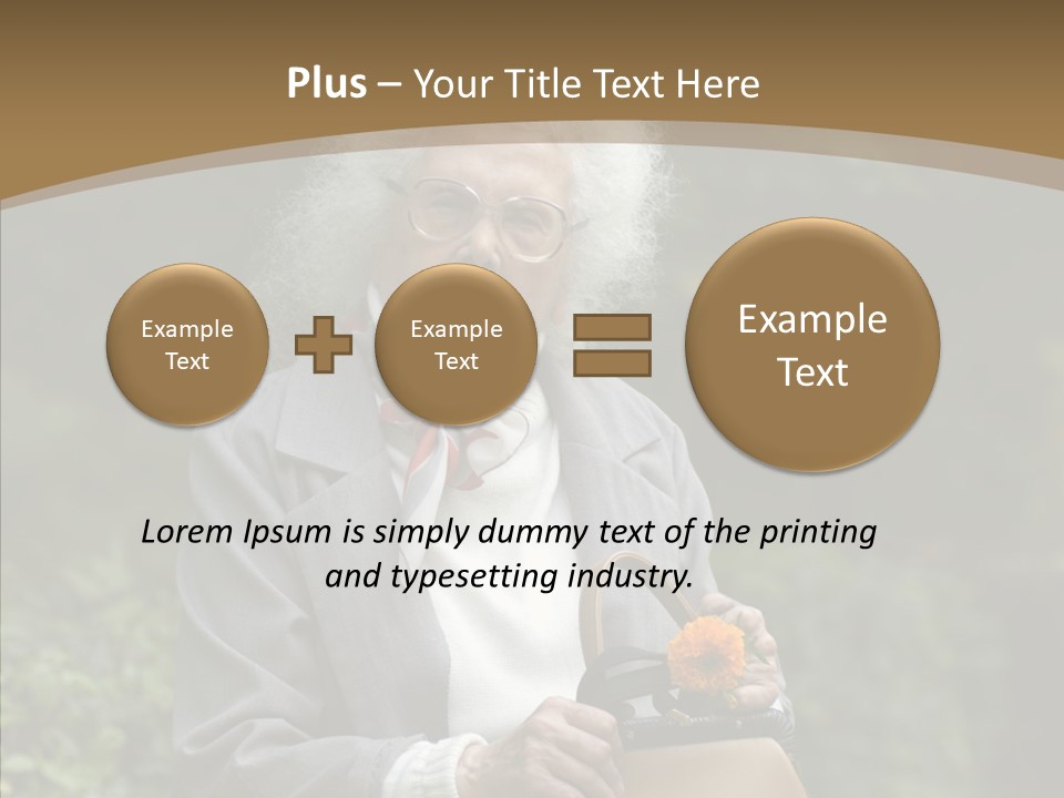 Woman Sadness Outdoors PowerPoint Template