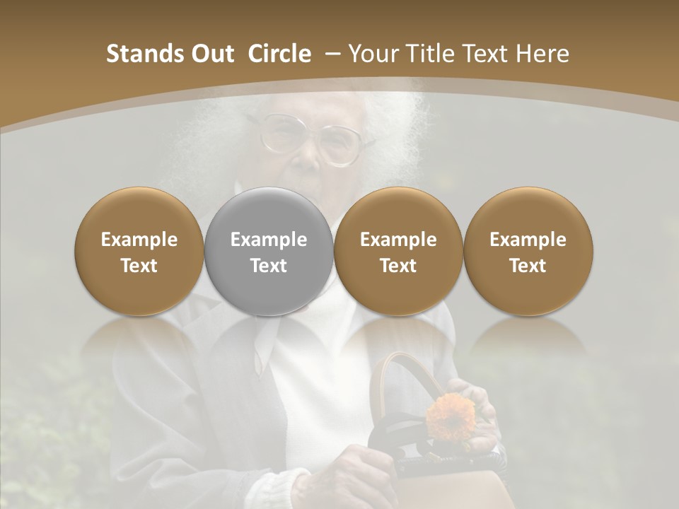 Woman Sadness Outdoors PowerPoint Template