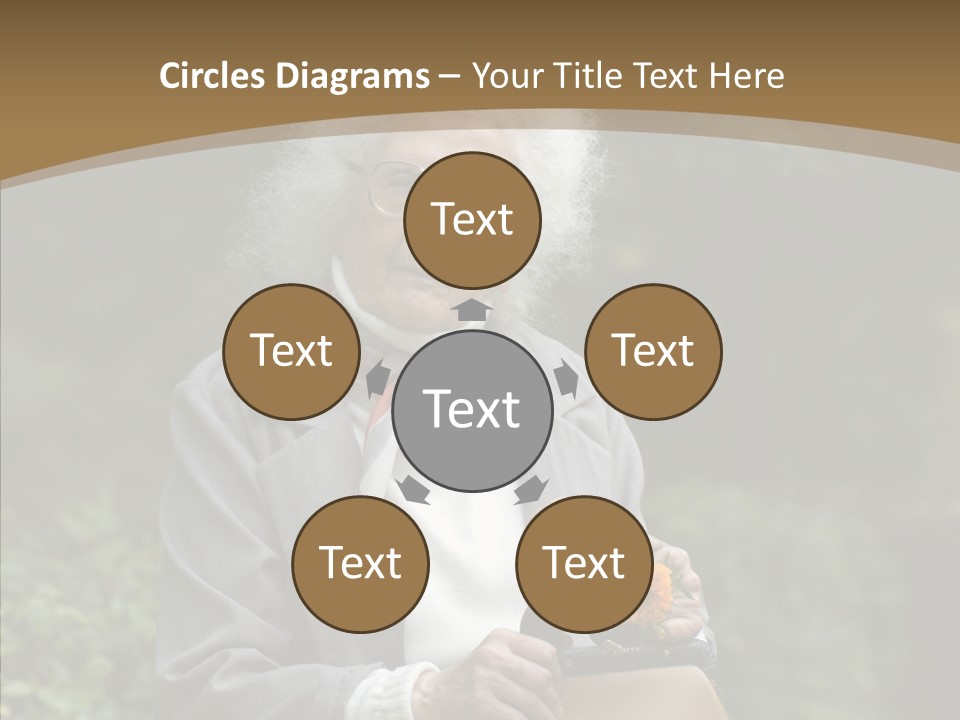 Woman Sadness Outdoors PowerPoint Template