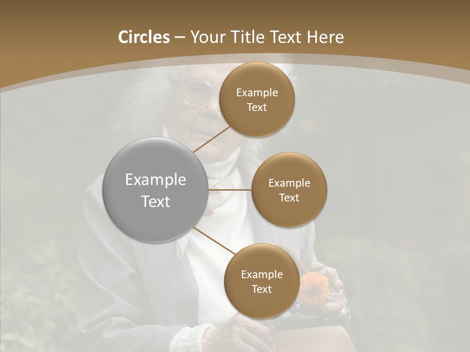 Woman Sadness Outdoors PowerPoint Template