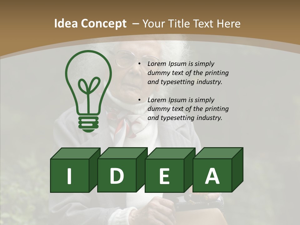 Woman Sadness Outdoors PowerPoint Template