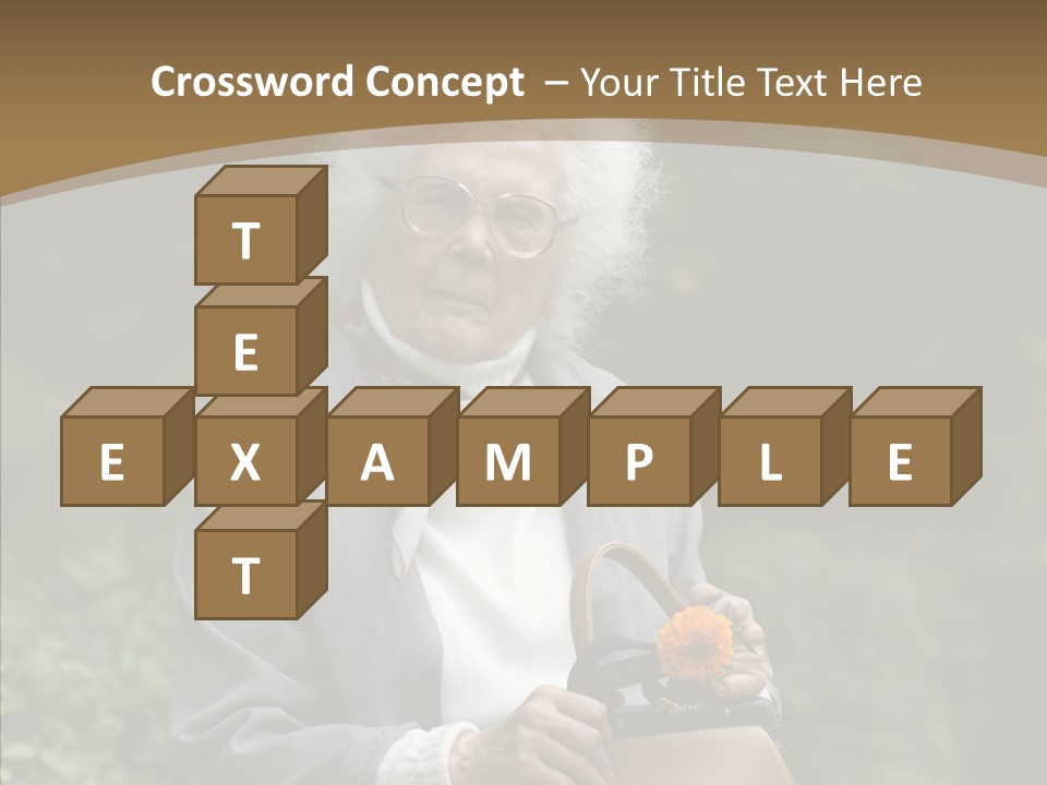 Woman Sadness Outdoors PowerPoint Template