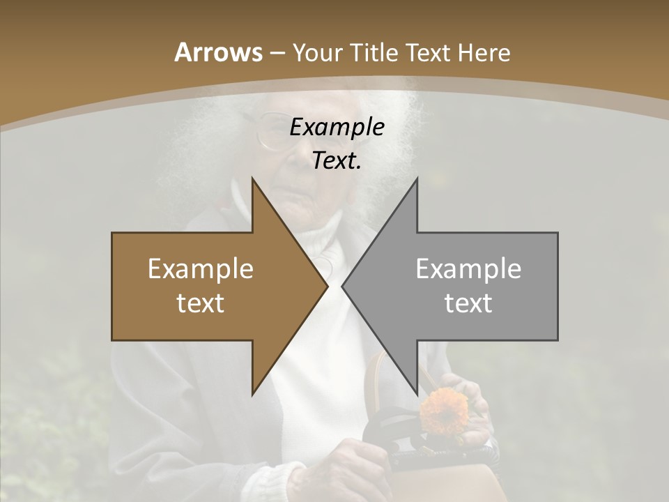 Woman Sadness Outdoors PowerPoint Template