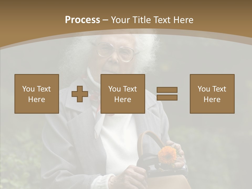 Woman Sadness Outdoors PowerPoint Template