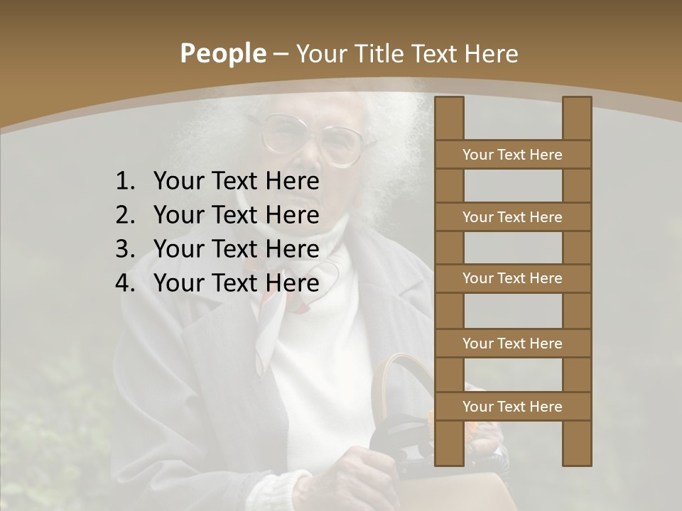 Woman Sadness Outdoors PowerPoint Template