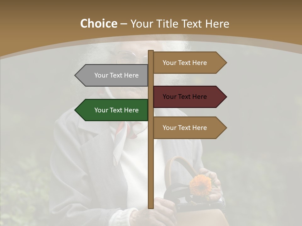 Woman Sadness Outdoors PowerPoint Template