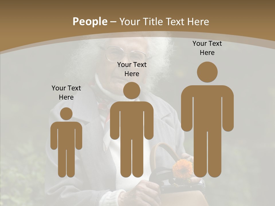 Woman Sadness Outdoors PowerPoint Template