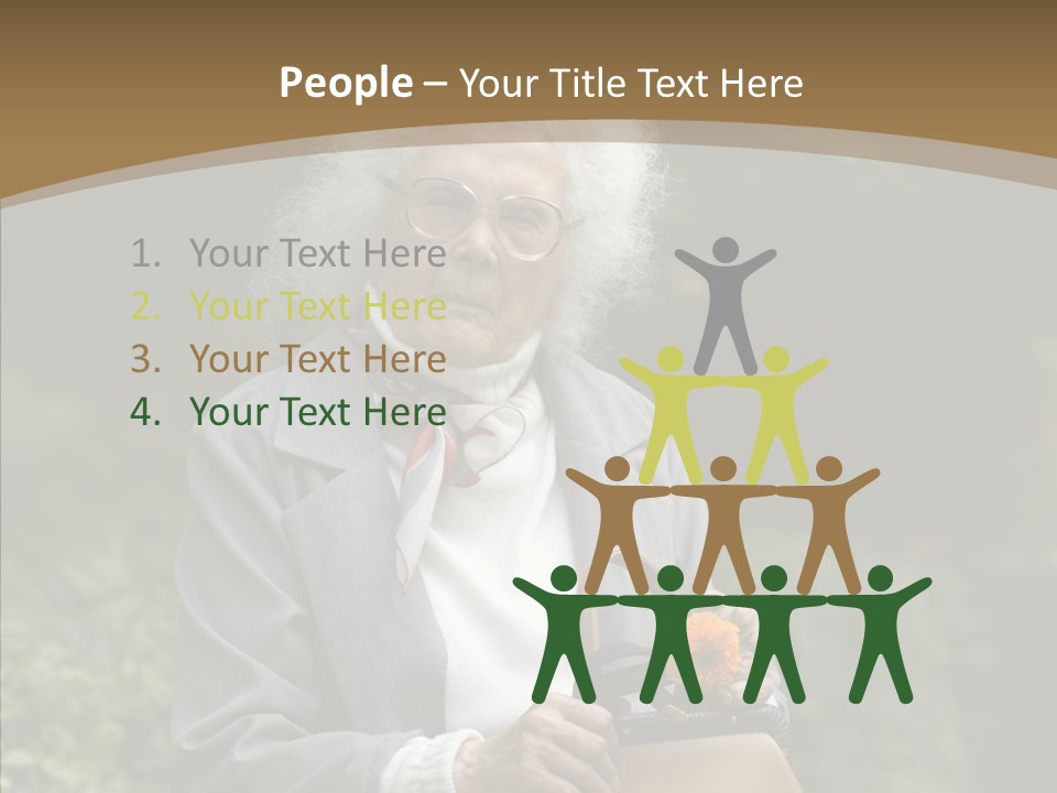 Woman Sadness Outdoors PowerPoint Template