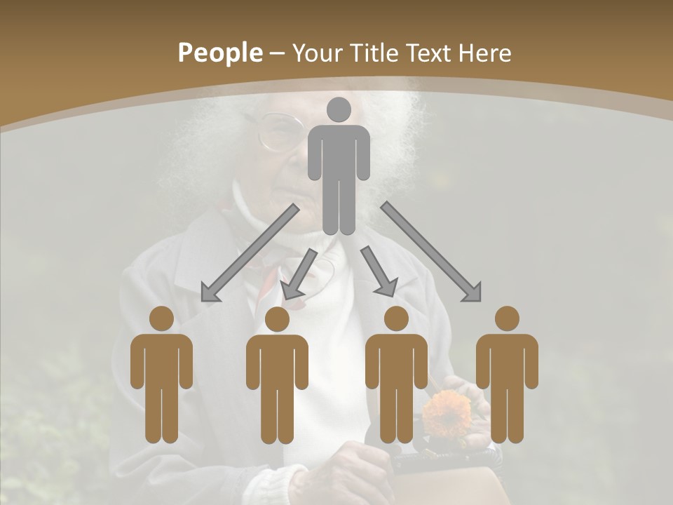 Woman Sadness Outdoors PowerPoint Template