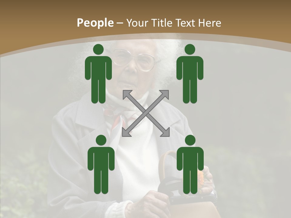 Woman Sadness Outdoors PowerPoint Template