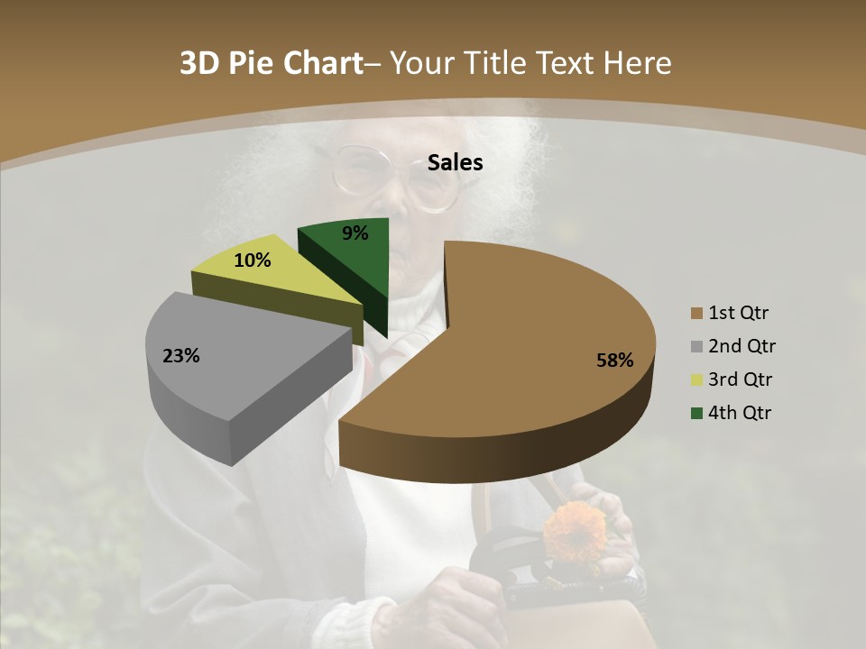 Woman Sadness Outdoors PowerPoint Template