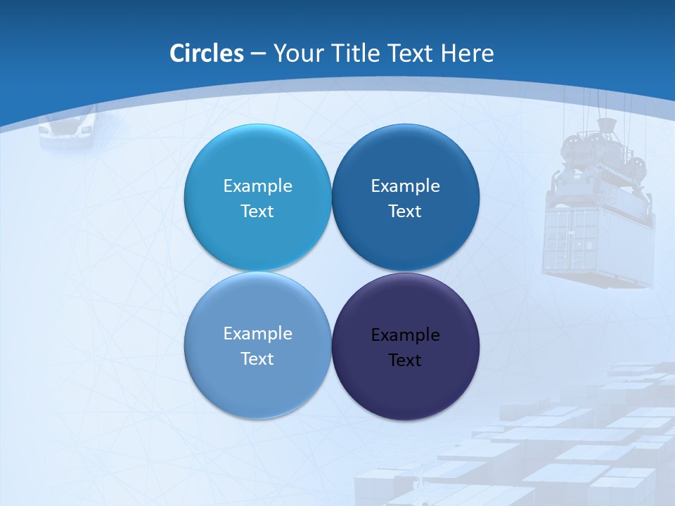 Ship Shipping Earth PowerPoint Template