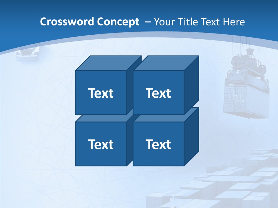 Ship Shipping Earth PowerPoint Template