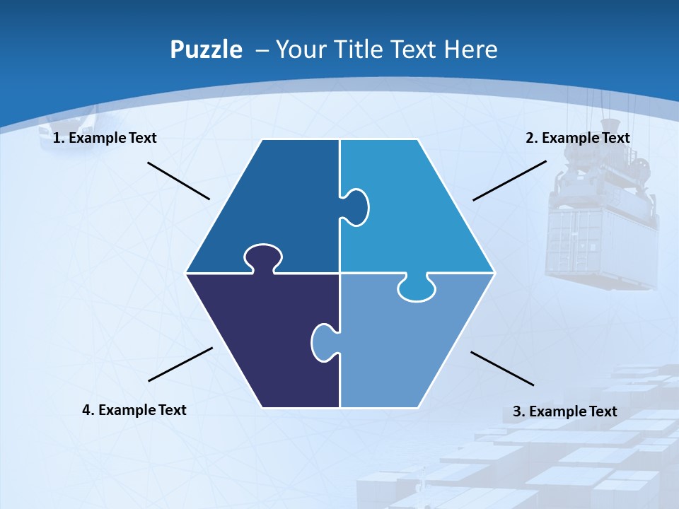 Ship Shipping Earth PowerPoint Template