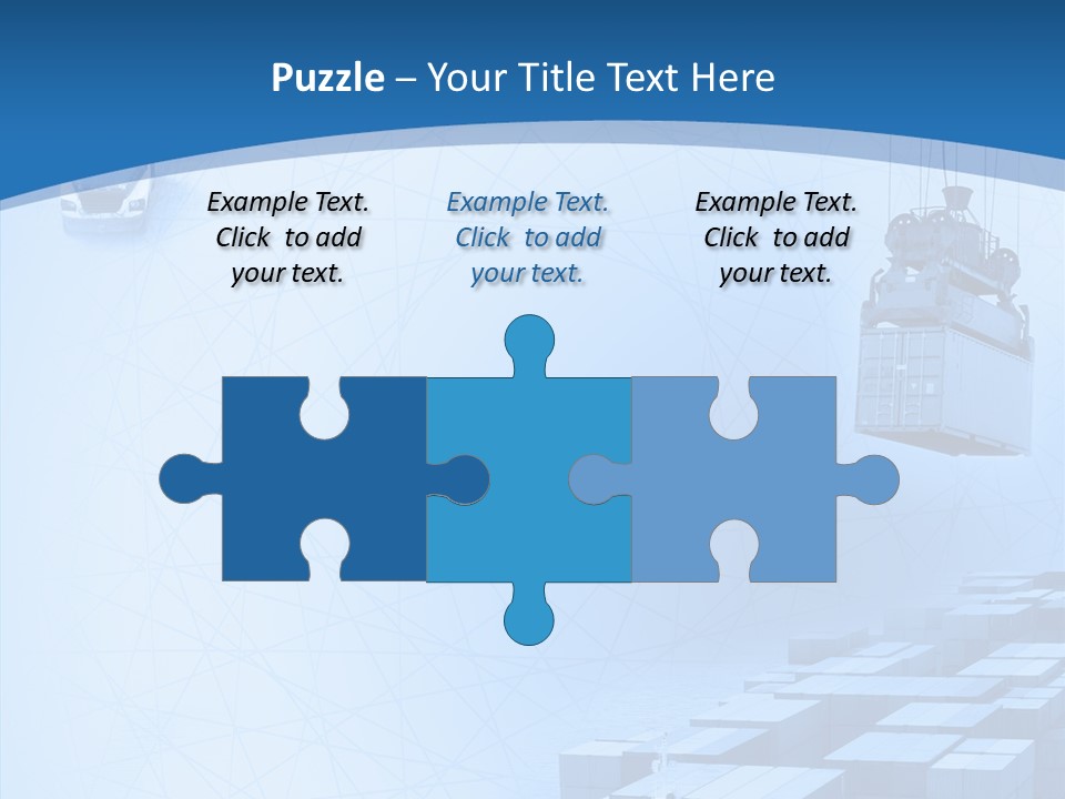 Ship Shipping Earth PowerPoint Template