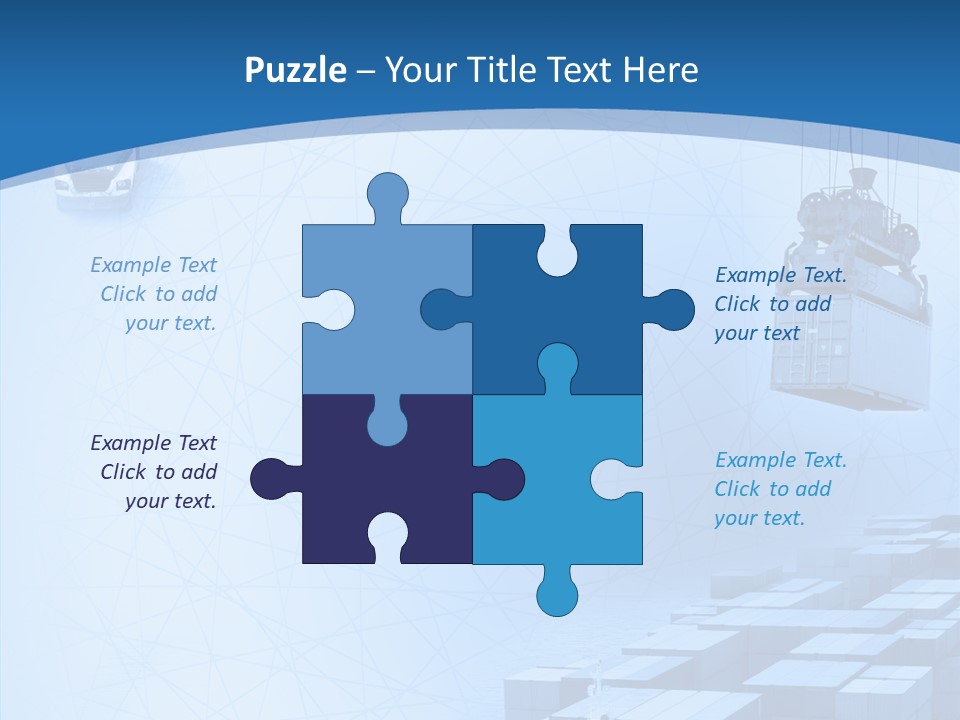 Ship Shipping Earth PowerPoint Template