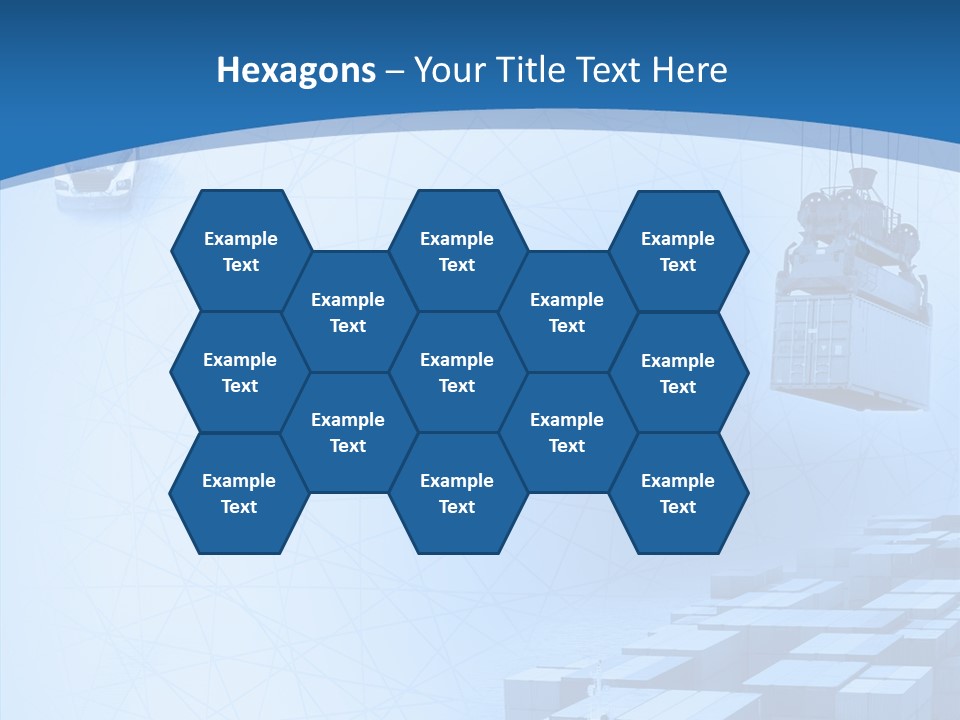 Ship Shipping Earth PowerPoint Template