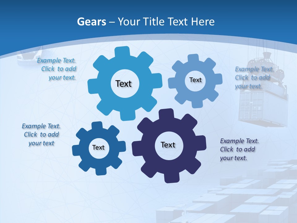 Ship Shipping Earth PowerPoint Template