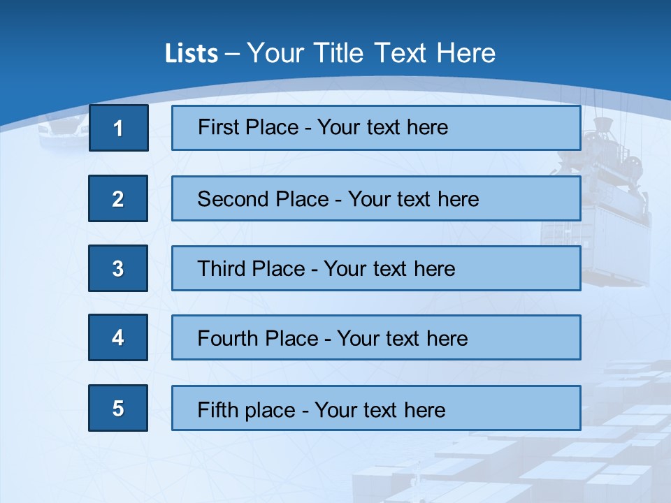 Ship Shipping Earth PowerPoint Template