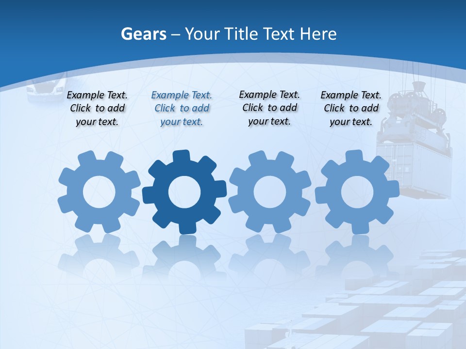 Ship Shipping Earth PowerPoint Template
