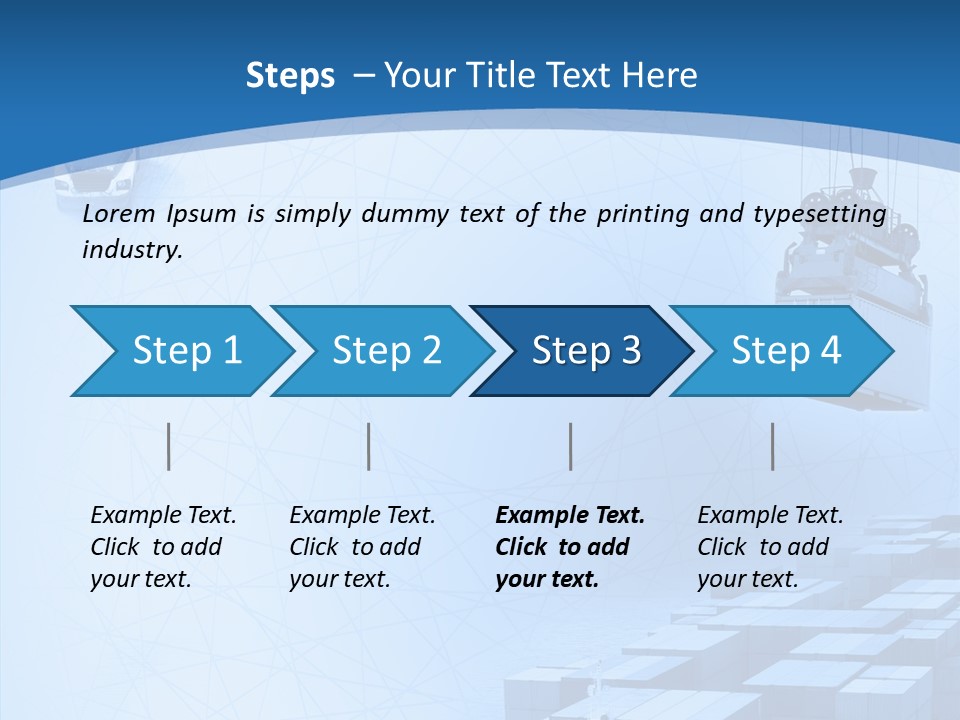 Ship Shipping Earth PowerPoint Template