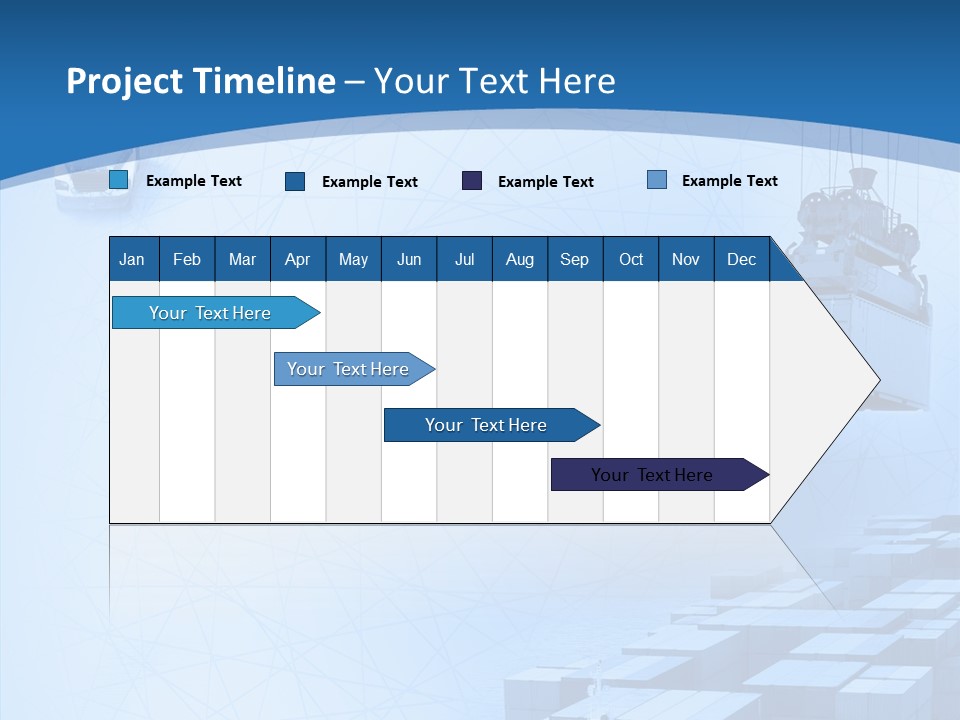 Ship Shipping Earth PowerPoint Template