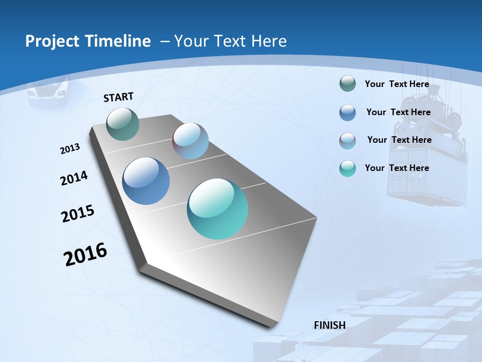 Ship Shipping Earth PowerPoint Template