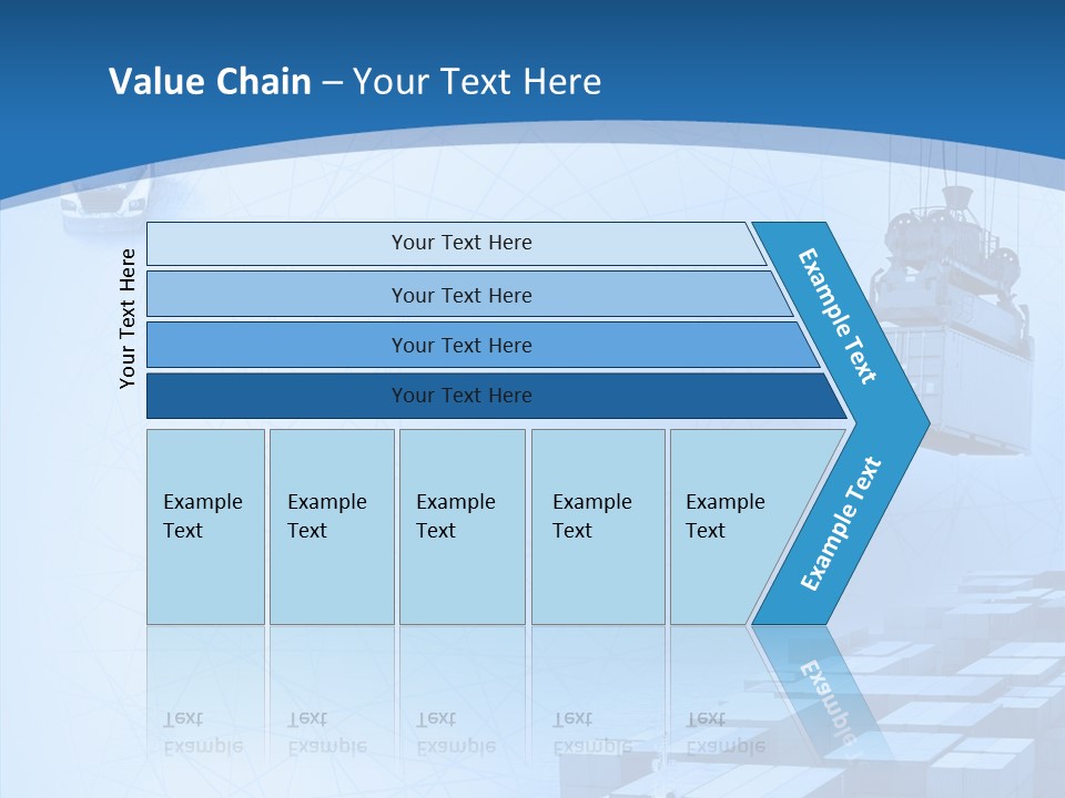Ship Shipping Earth PowerPoint Template