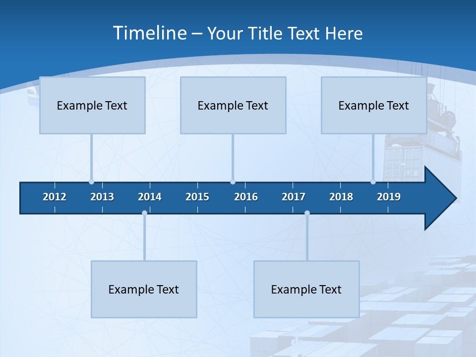 Ship Shipping Earth PowerPoint Template