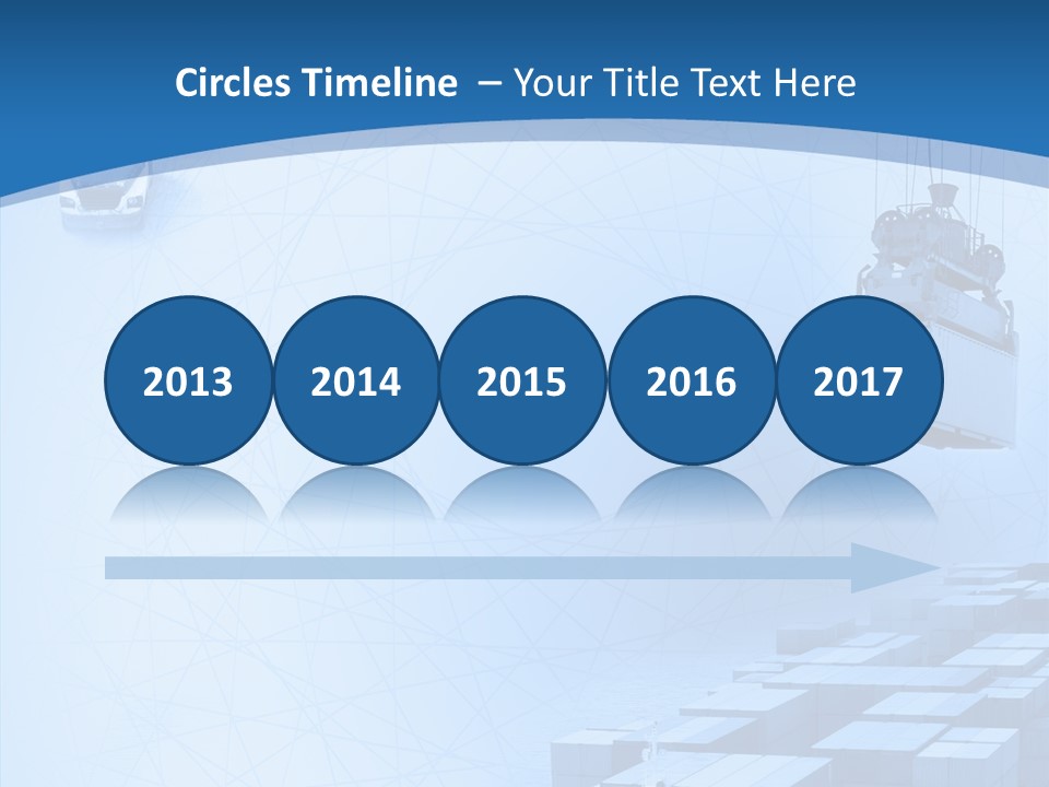 Ship Shipping Earth PowerPoint Template