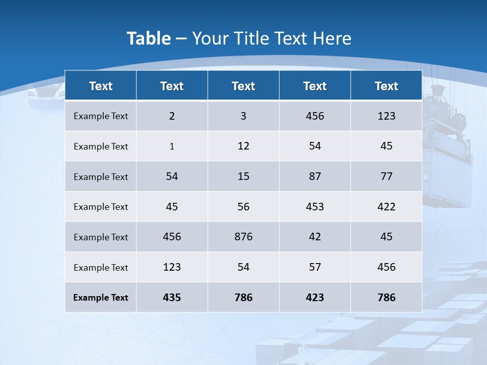 Ship Shipping Earth PowerPoint Template