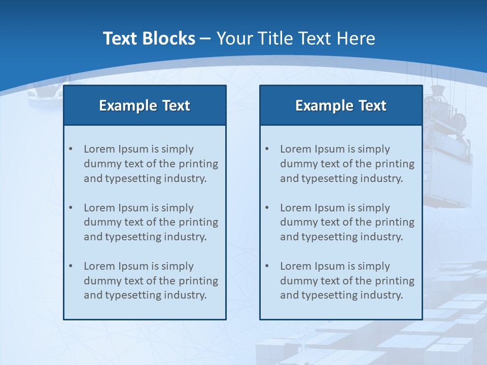 Ship Shipping Earth PowerPoint Template