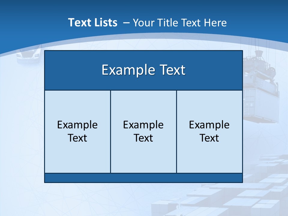 Ship Shipping Earth PowerPoint Template