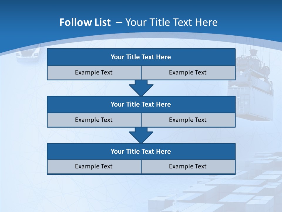 Ship Shipping Earth PowerPoint Template