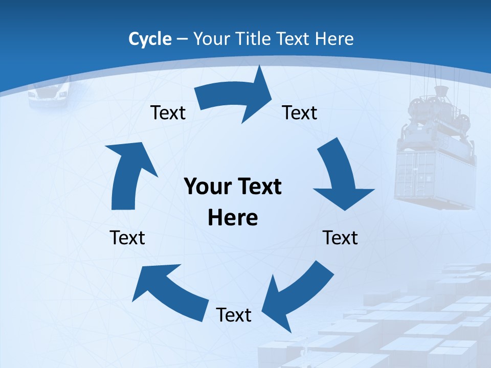 Ship Shipping Earth PowerPoint Template