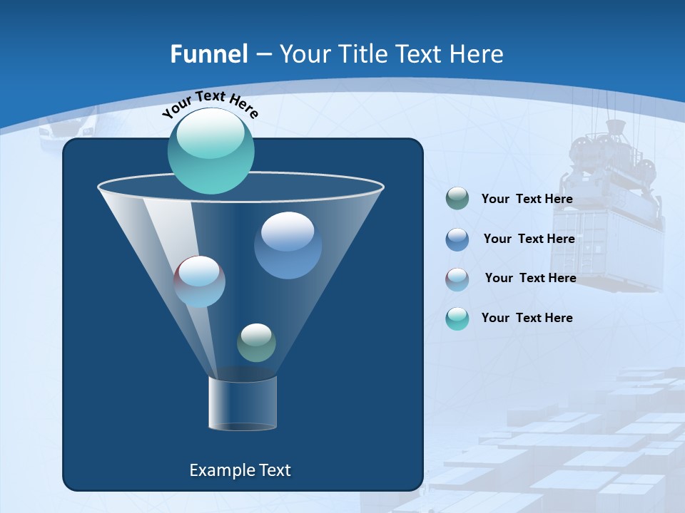 Ship Shipping Earth PowerPoint Template