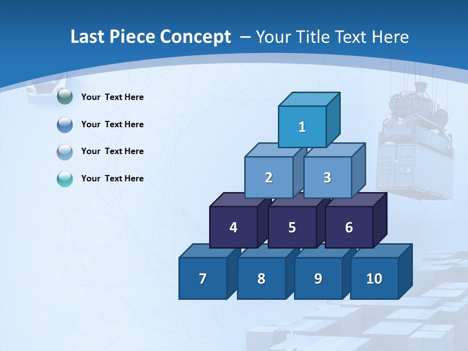 Ship Shipping Earth PowerPoint Template