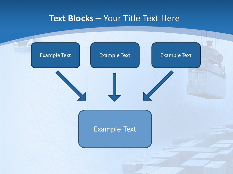 Ship Shipping Earth PowerPoint Template